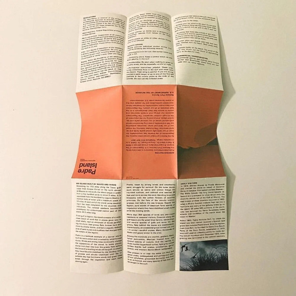 Vintage 1978  Padre Island National Seashore Texas Map Travel Guide Brochure - Picture 9 of 11